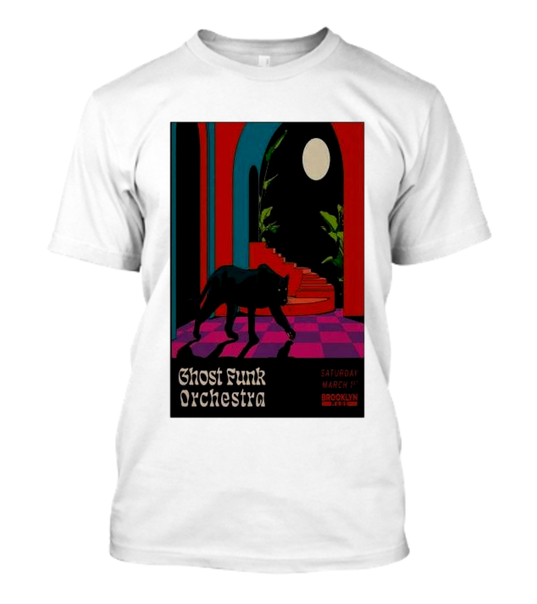 Ghost Funk Orchestra Saturday March 1 2025 Brooklyn T-Shirt