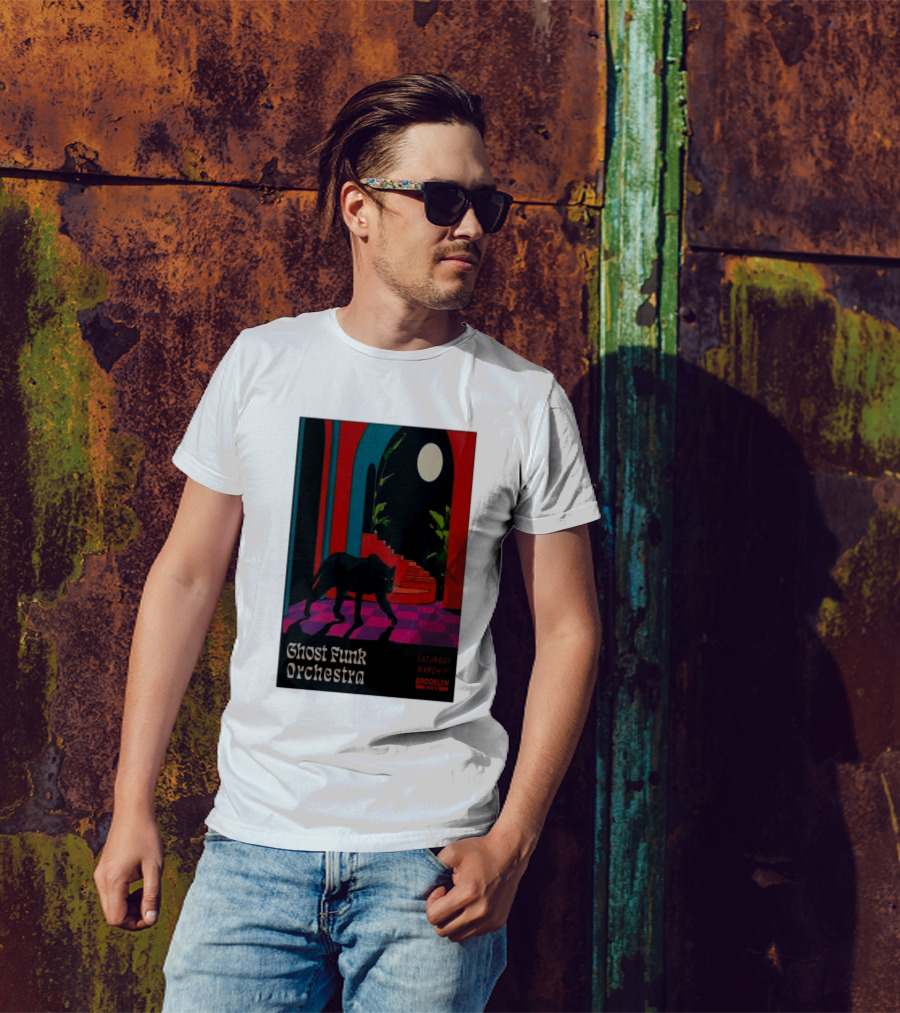 Ghost Funk Orchestra Saturday March 1 2025 Brooklyn T-Shirt