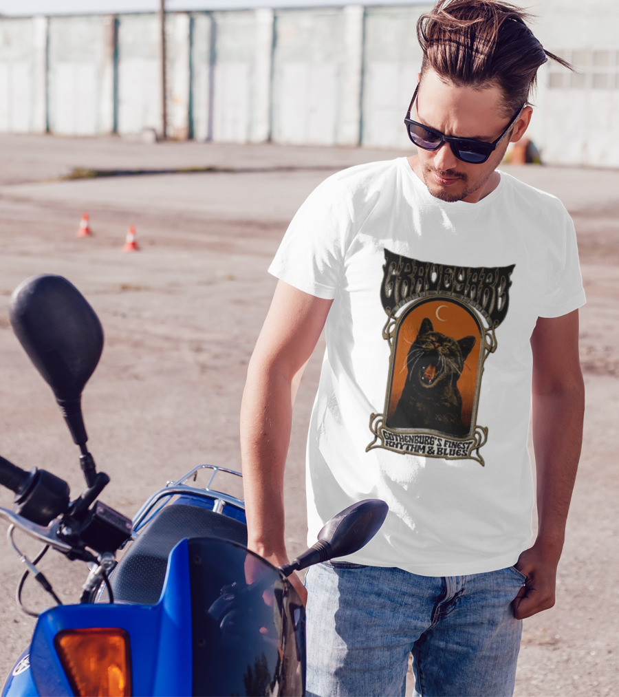 Graveyard Gothenburg's Finest Rhythm And Blues Tour Fall 2024 Moonlit Black Cat T-Shirt
