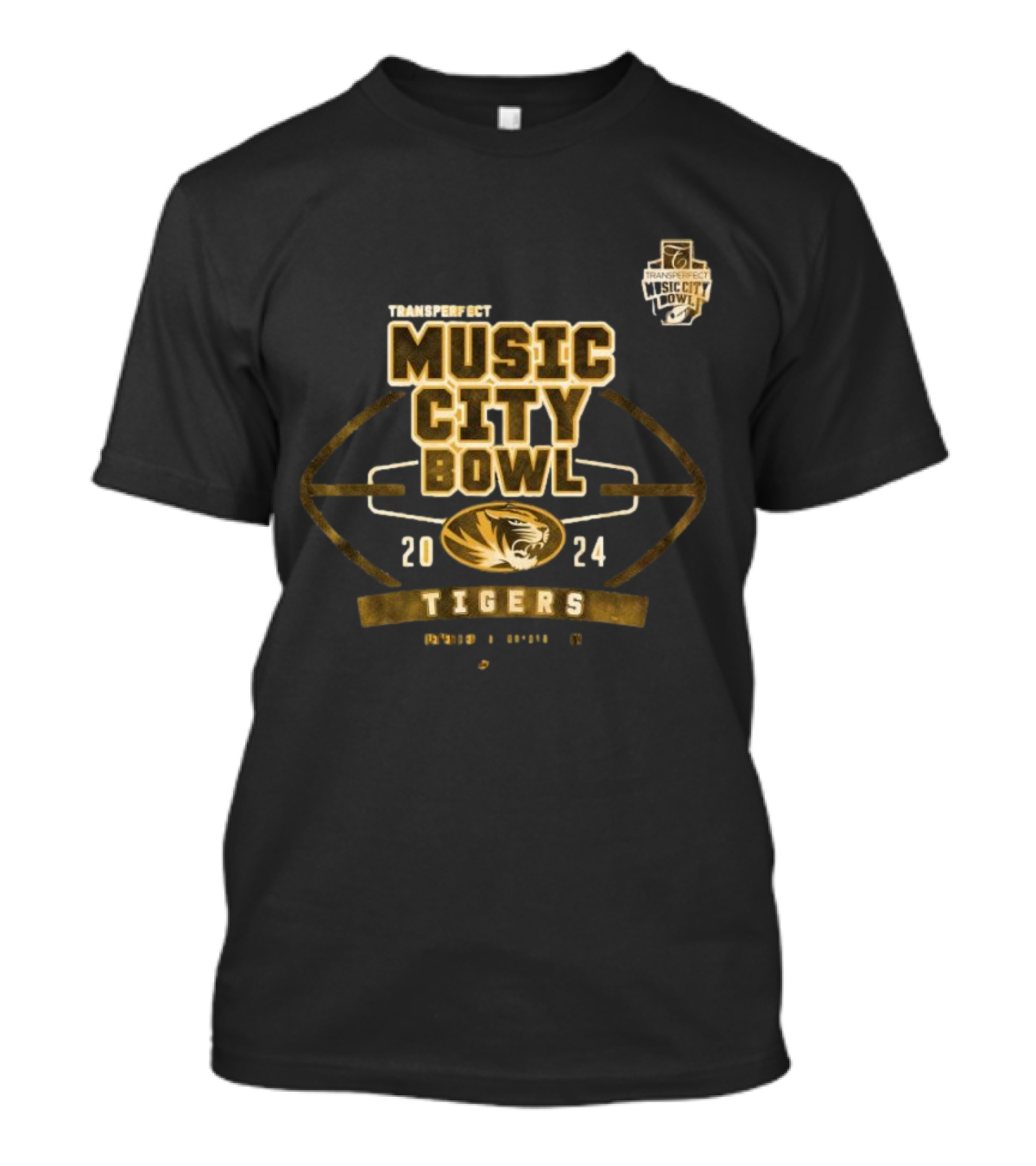 Missouri Tigers Transperfect Music City Bowl 2024 Nashville Stadium T-Shirt