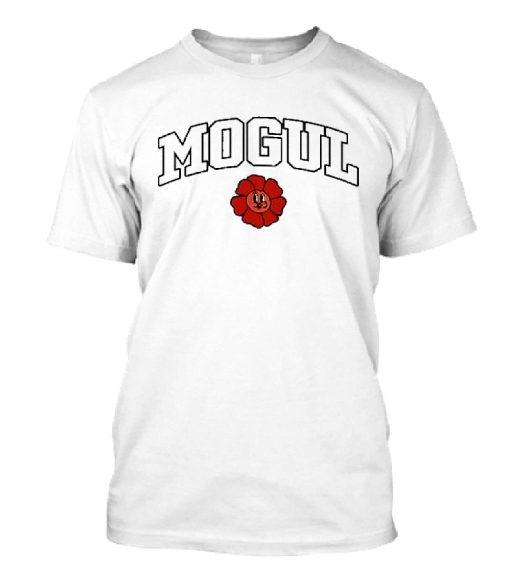 Mogul Red Flower Face T-Shirt