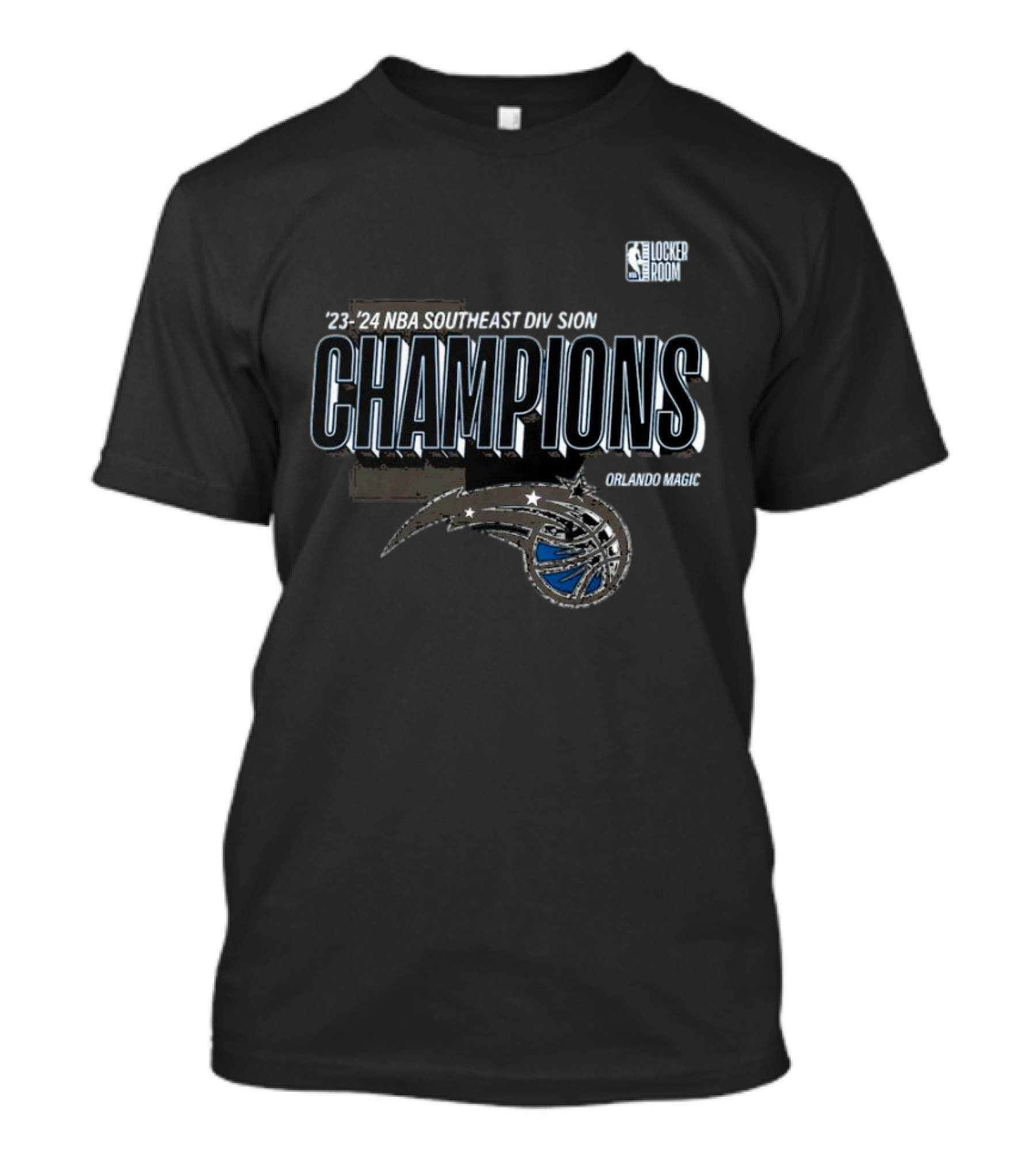 NBA '23-'24 Southeast Division Champions Orlando Magic Locker Room T-Shirt