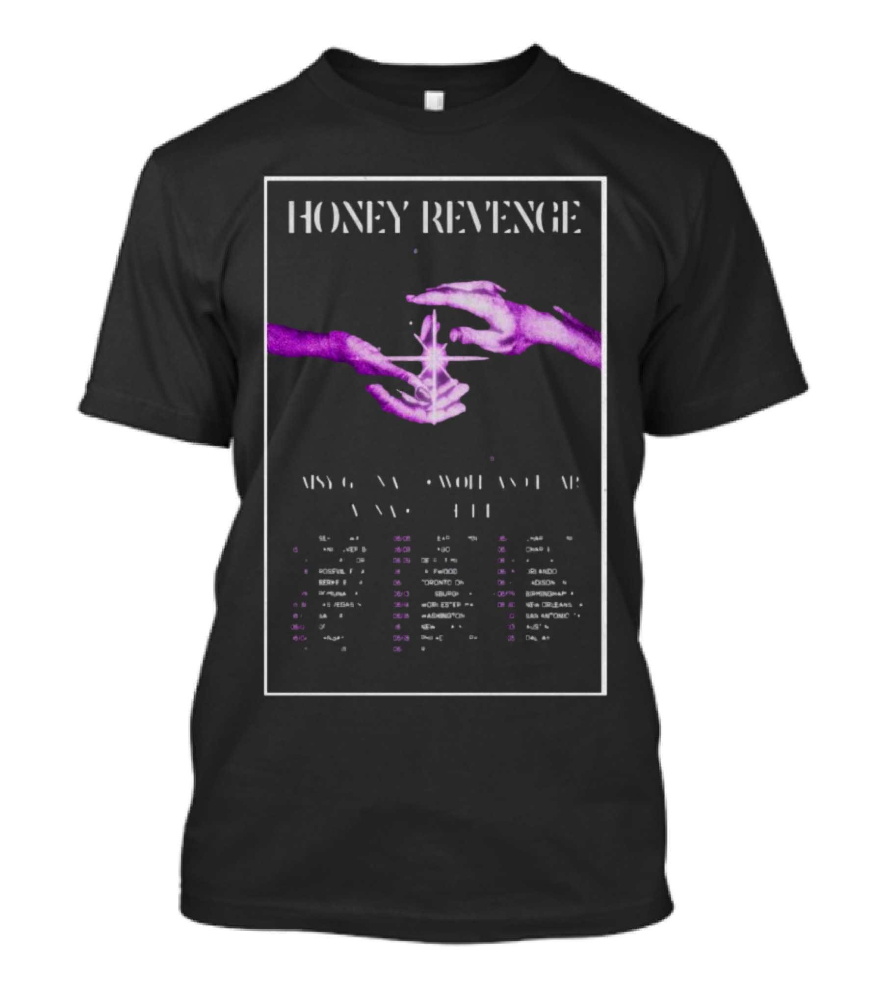 The Loving And Losing Tour 2025 Honey Revenge Tour Dates And Graphic Hands T-Shirt