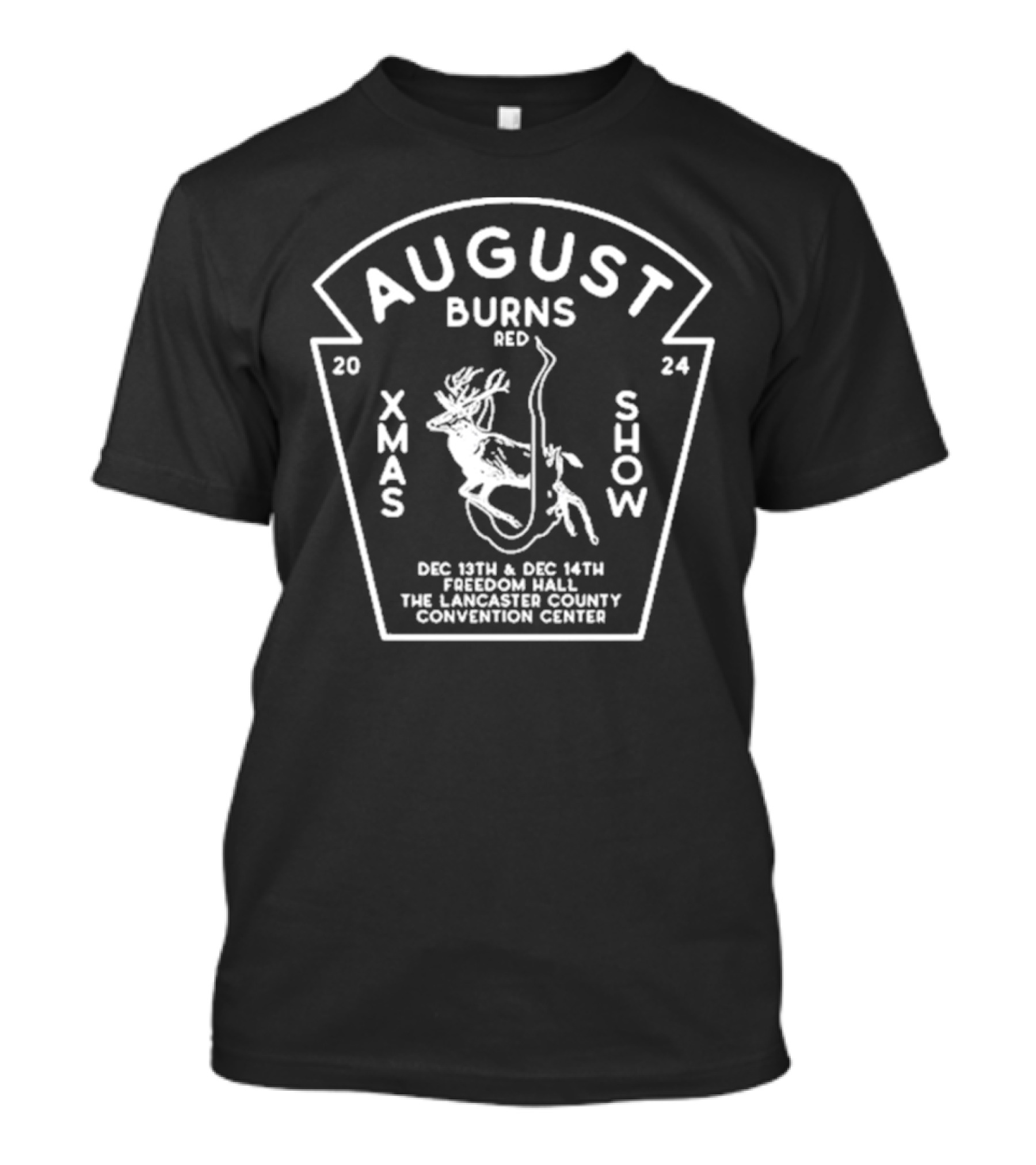 August Burns Red Xmas Show Dec 13th 14th 2024 Freedom Hall Lancaster County Convention Center T-Shirt