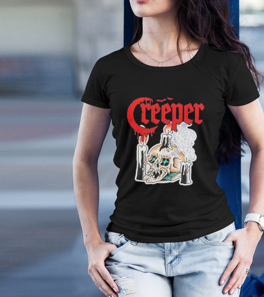 Creeper Skull Candle More Than Death Friday 13th T-Shirt