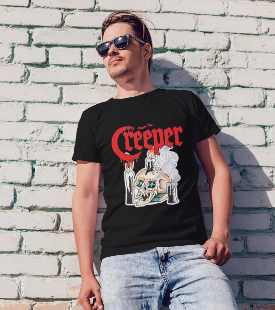 Creeper Skull Candle More Than Death Friday 13th T-Shirt