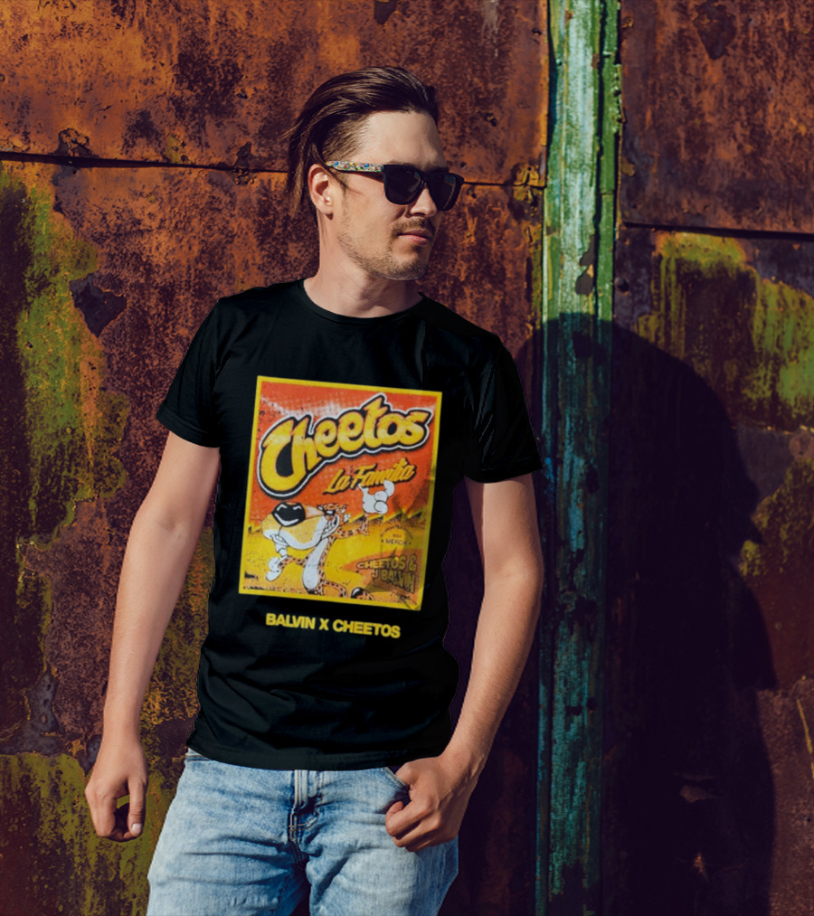 Cheetos La Familia Merch Balvin X Cheetos Collaboration T-Shirt