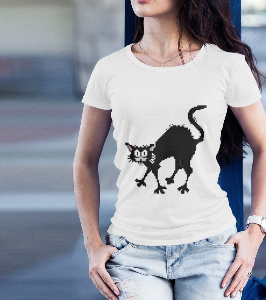 Tom Ward 8 Bit Pixel Art Tom Cat T-Shirt