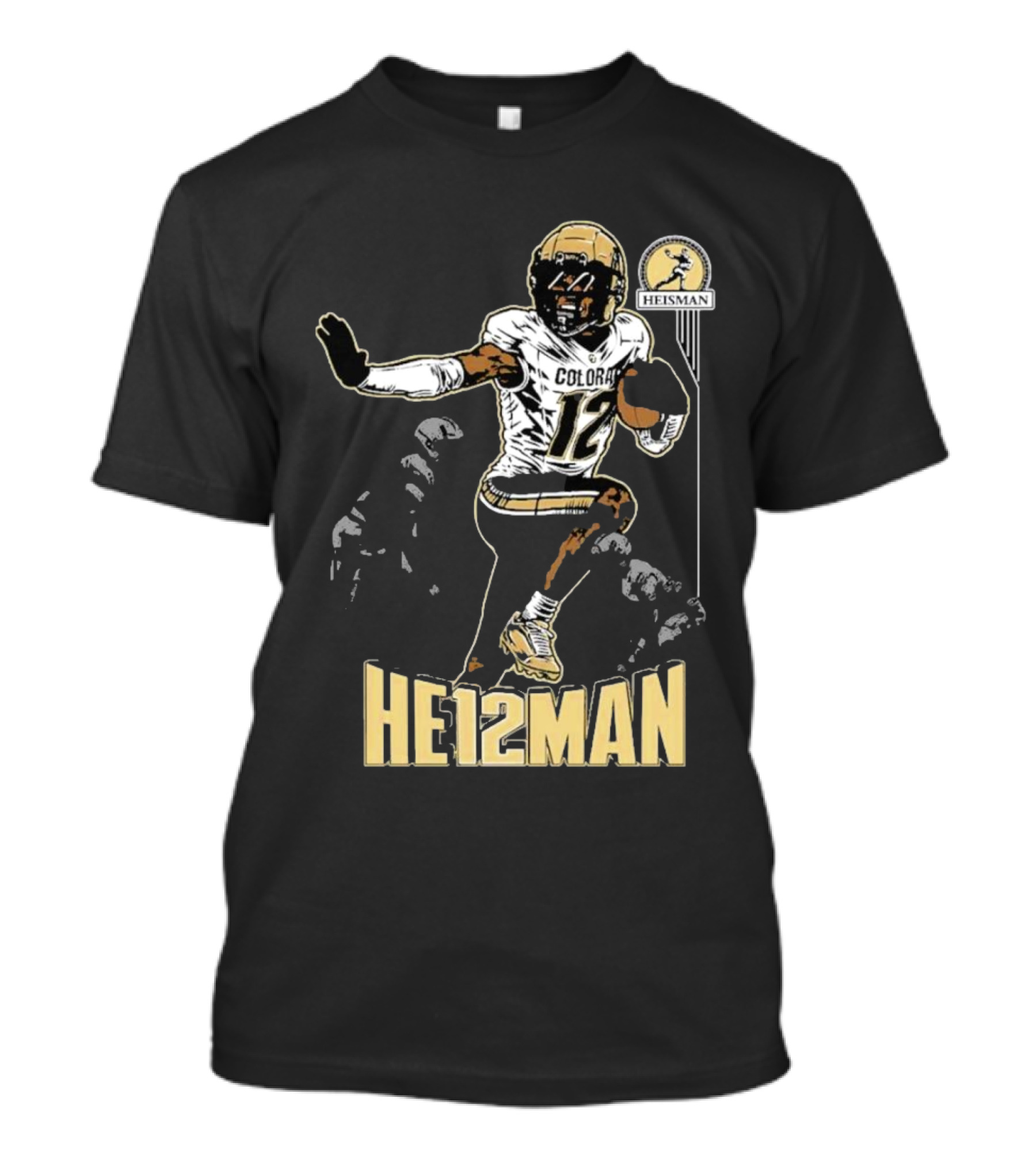 Travis Hunter He12man Colorado Football Heisman Trophy T-Shirt