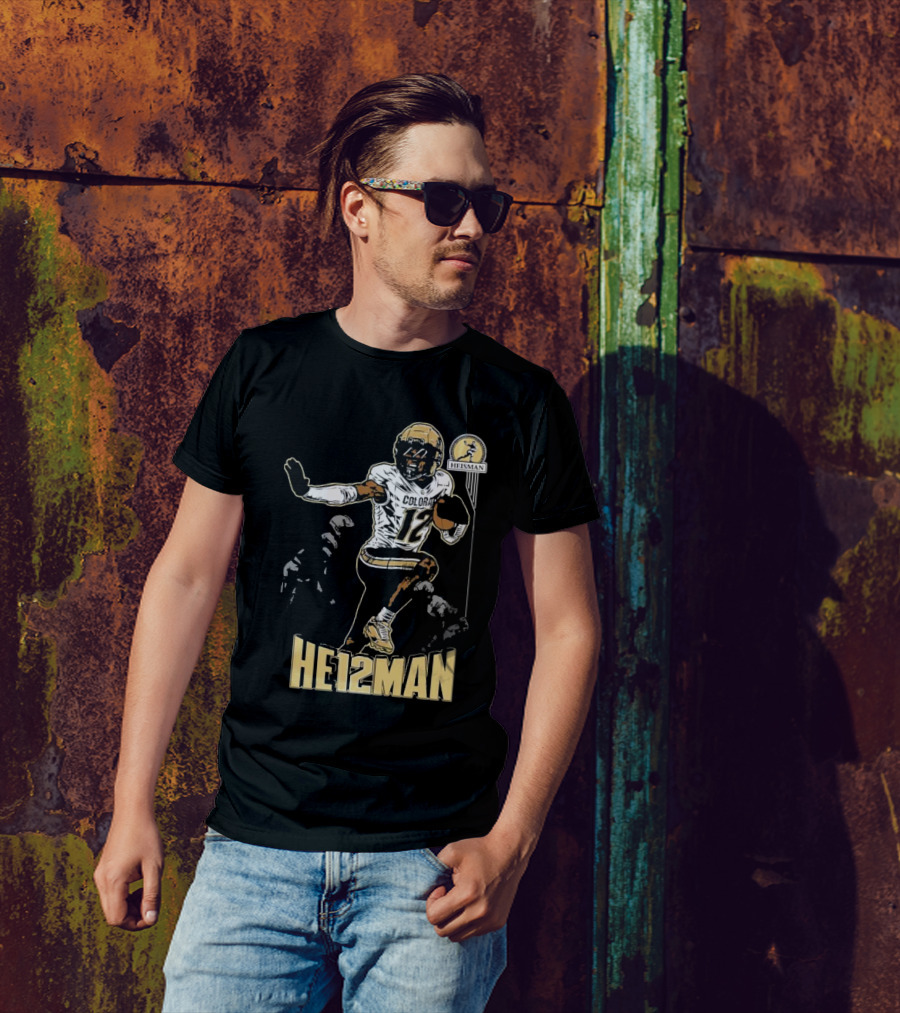 Travis Hunter He12man Colorado Football Heisman Trophy T-Shirt