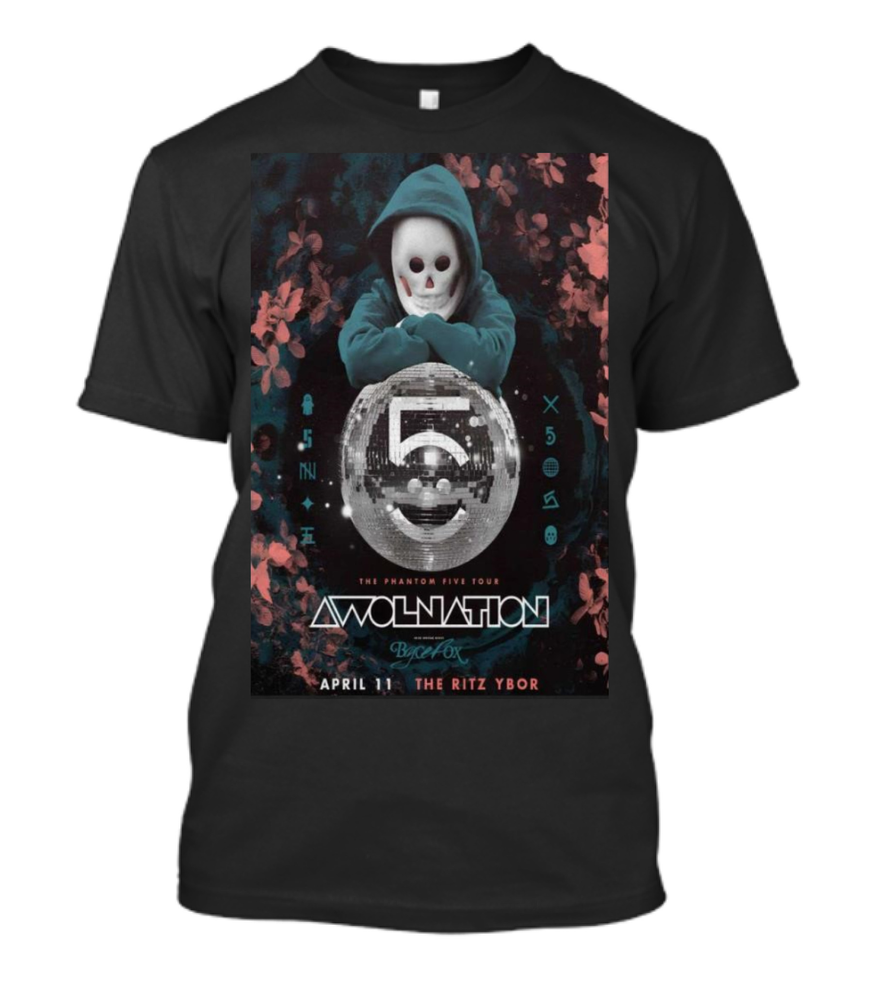 Awolnation The Phantom Five Tour Byonfx The Ritz Ybor April 11 T-Shirt