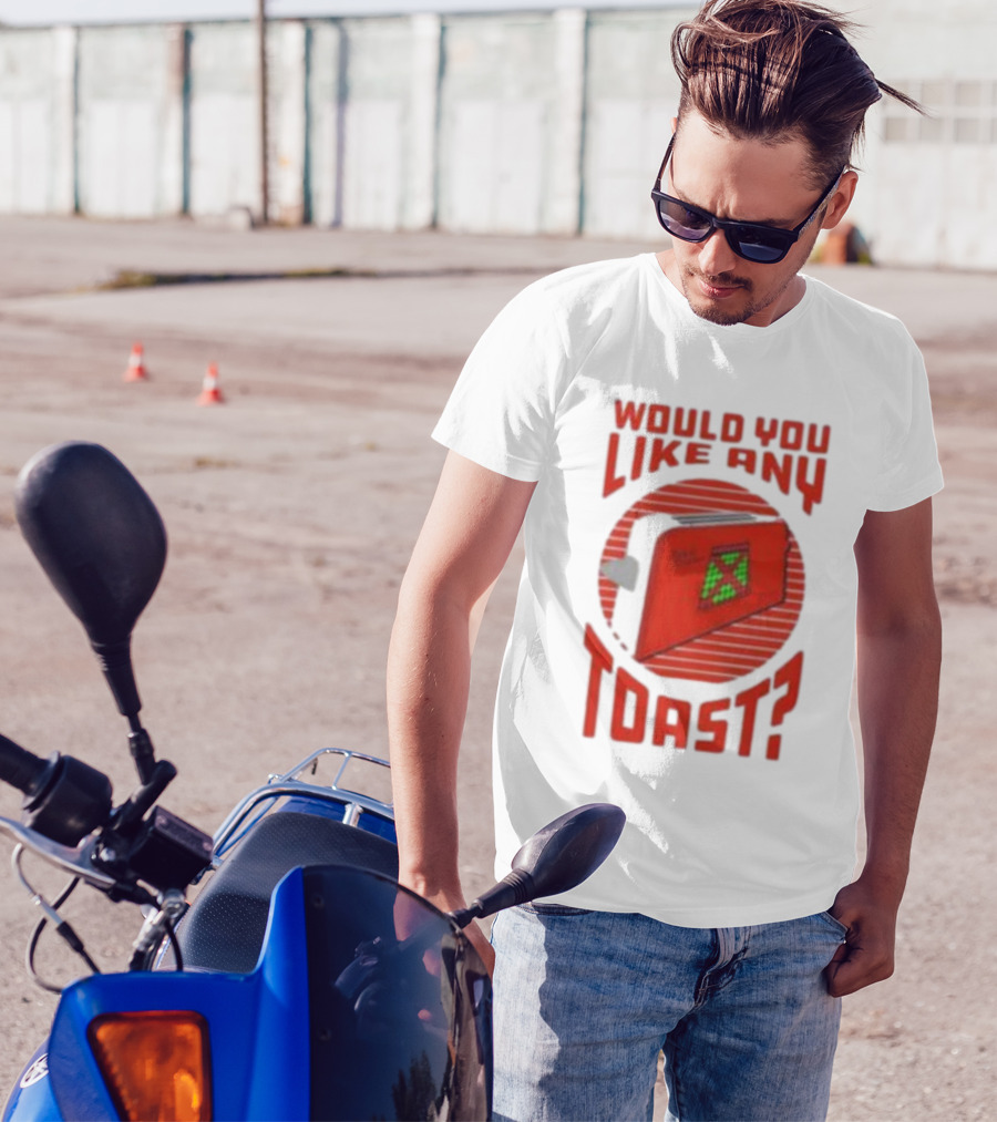 Would You Like Any Toast 2024 Red Toaster With Bread Pixel T-Shirt