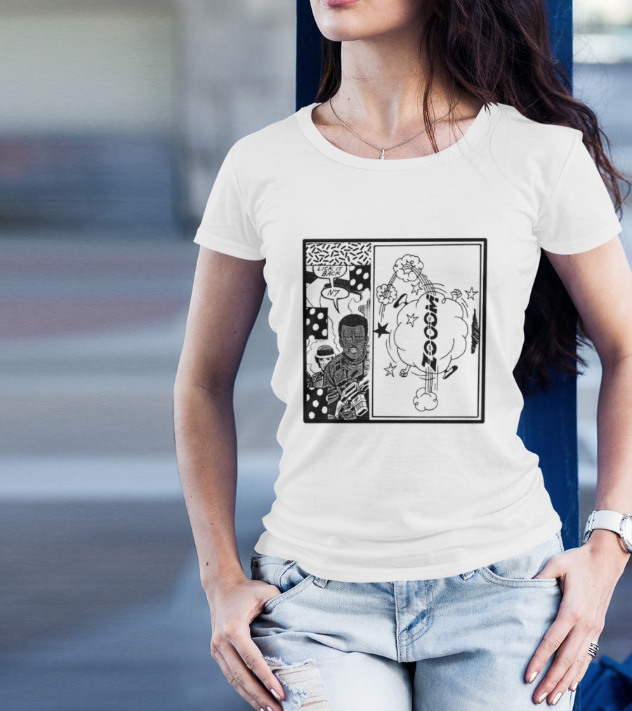 Zooom N7 Lick It Back Comic Art Panel T-Shirt