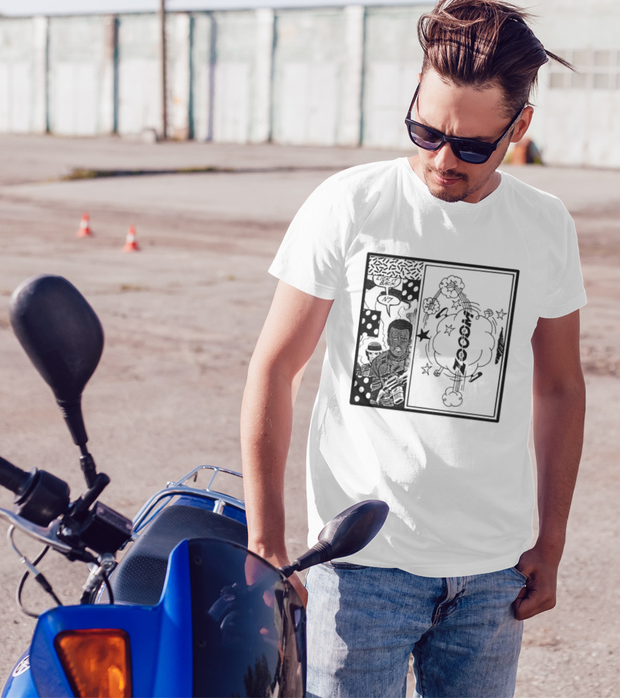 Zooom N7 Lick It Back Comic Art Panel T-Shirt