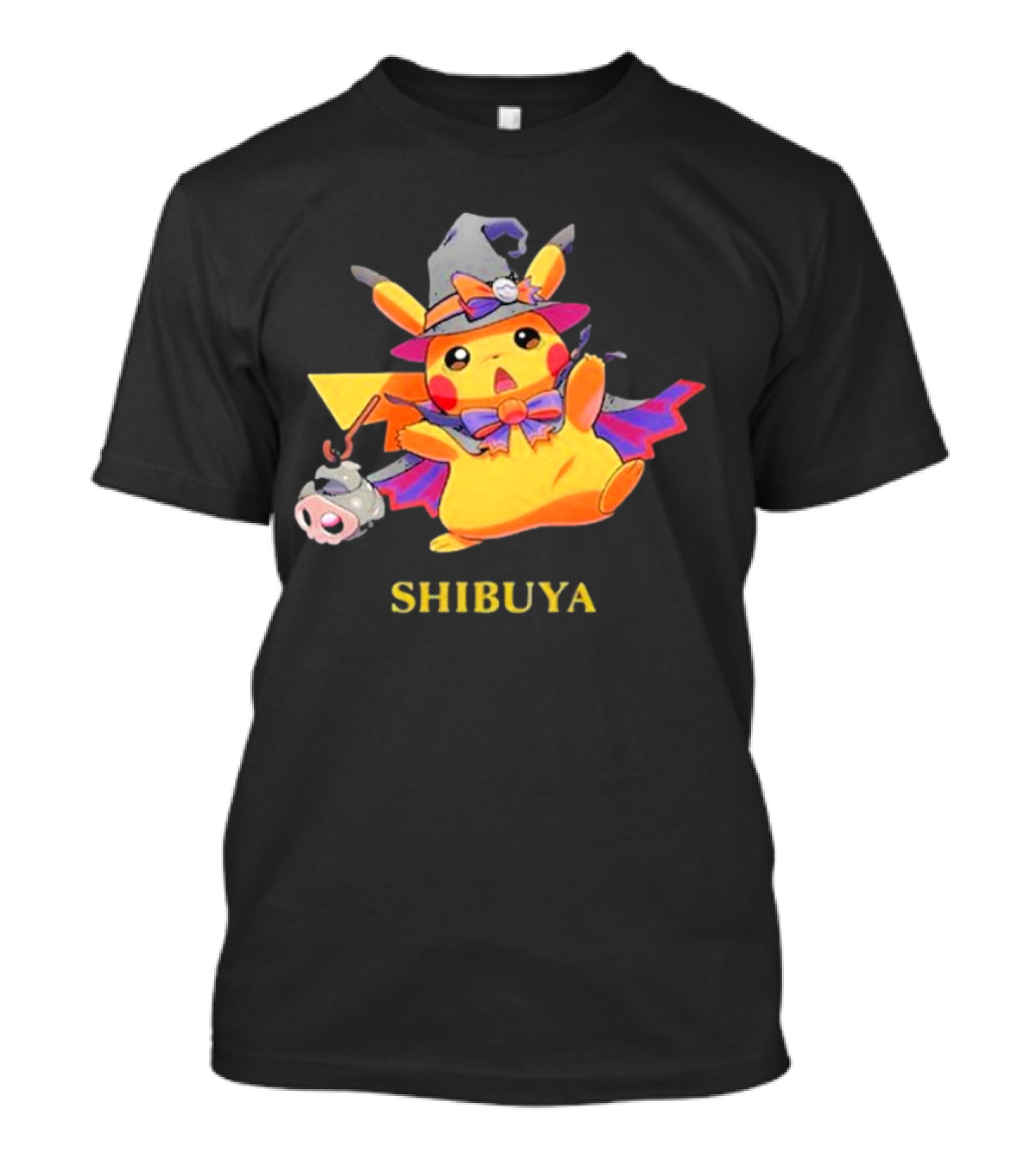 Pokémon Shibuya Pikachu Halloween Witch Outfit Trick Or Treat T-Shirt