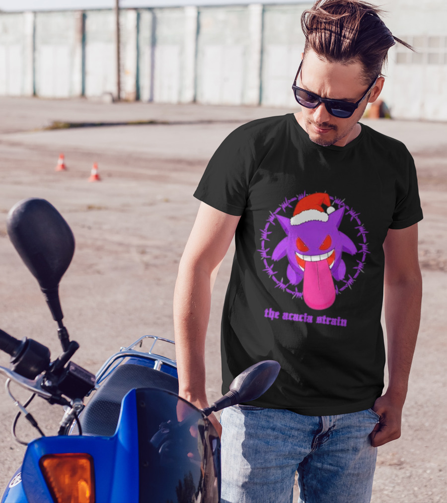 The Acacia Strain Gengar Santa Barbed Circle T-Shirt