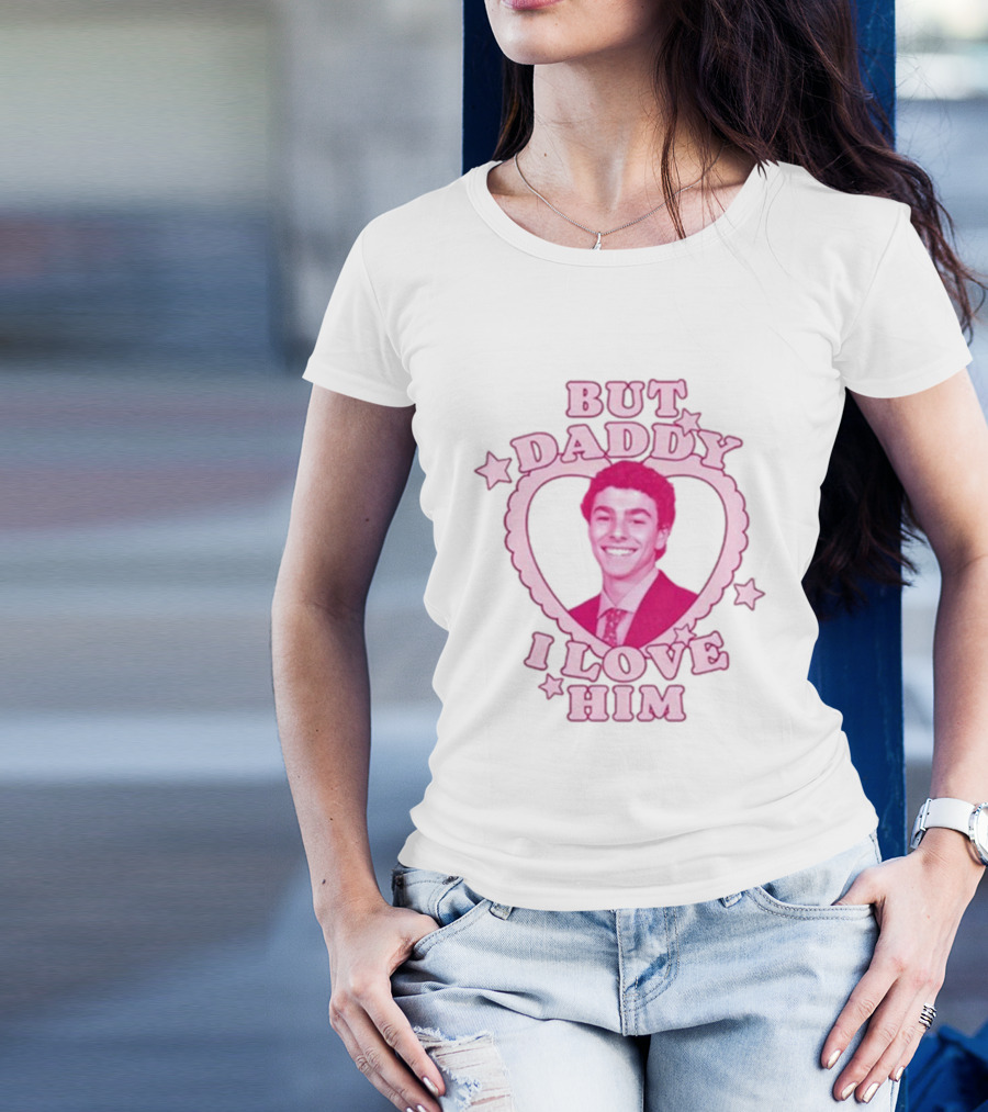 But Daddy I Love Him Luigi Mangione Heart Frame T-Shirt