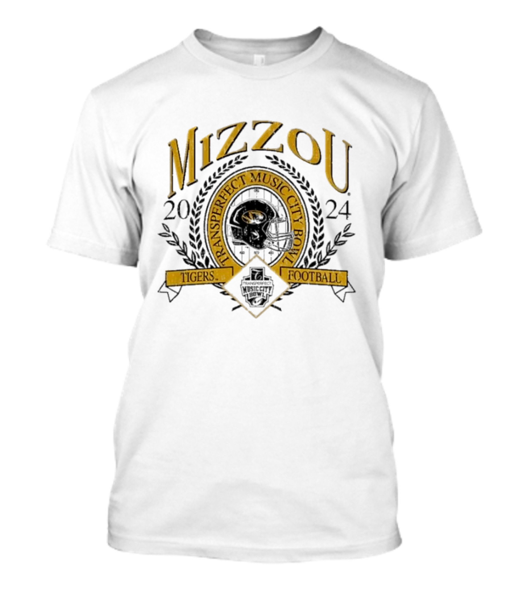 Mizzou 2024 TransPerfect Music City Bowl Tigers Football T-Shirt