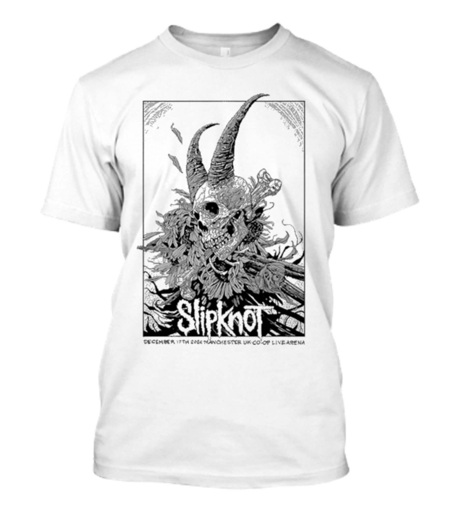 Slipknot Manchester UK Co-op Live Arena December 17 2024 Tour T-Shirt