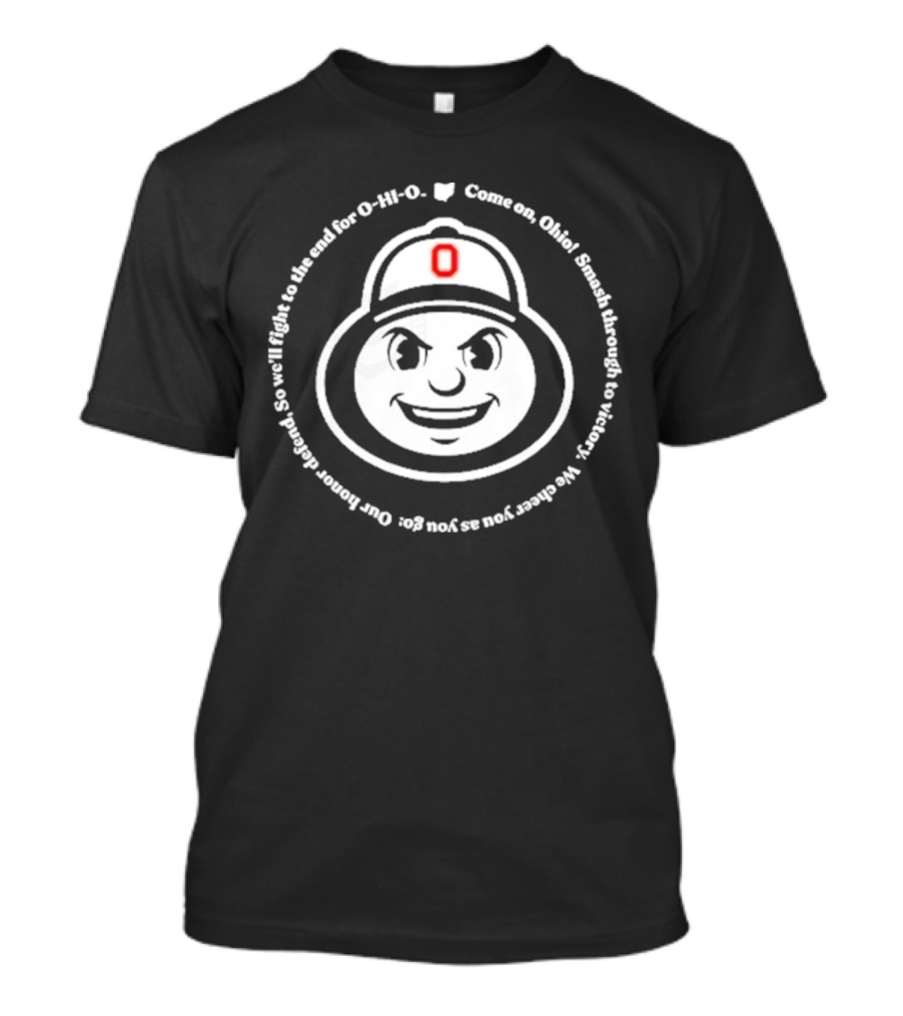 Ohio State Buckeyes Battle Cry Smash Through To Victory T-Shirt