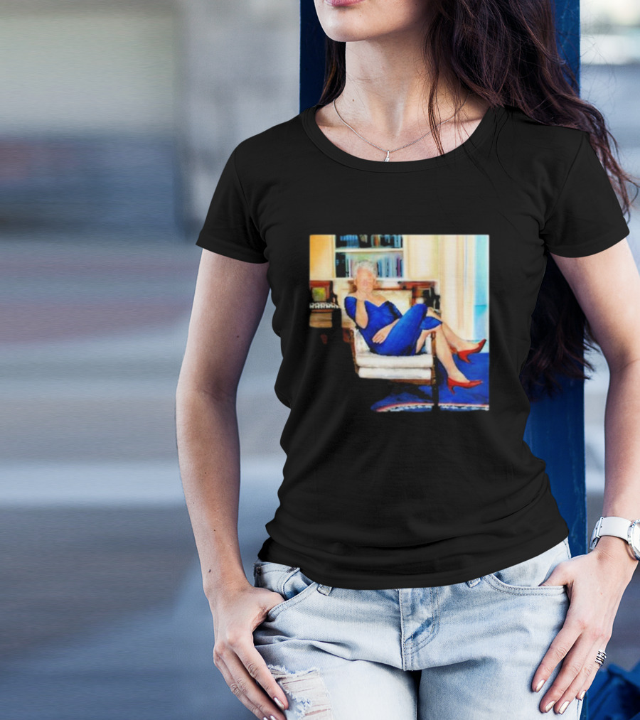 Parsing Bill Clinton Blue Dress Jeffrey Epstein Home T-Shirt