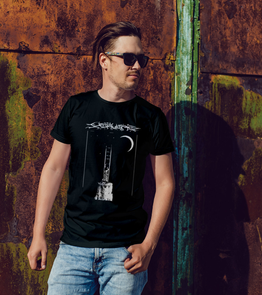 De Leaving Gildan Softstyle Ladder To Crescent Moon T-Shirt