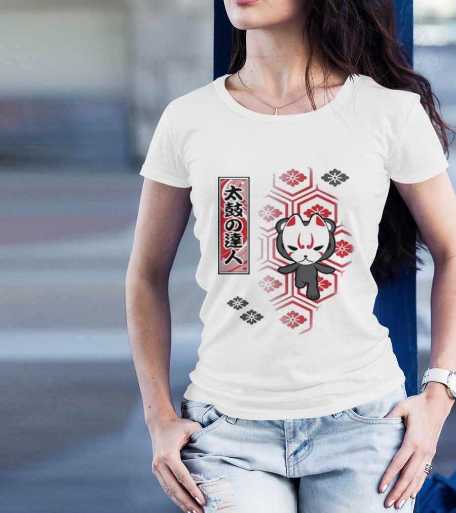 Taiko No Tatsujin Yetee Masked Kid 2024 Floral T-Shirt