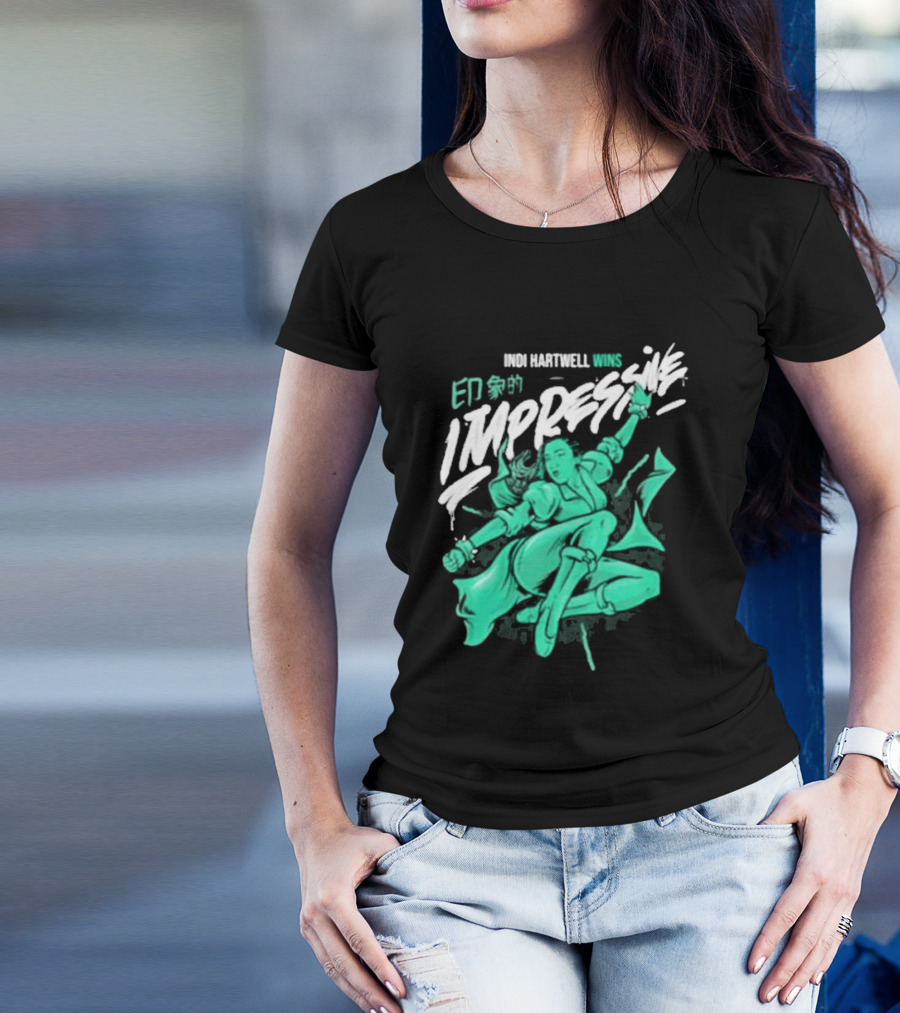 Indi Hartwell Wins Impressive T-Shirt