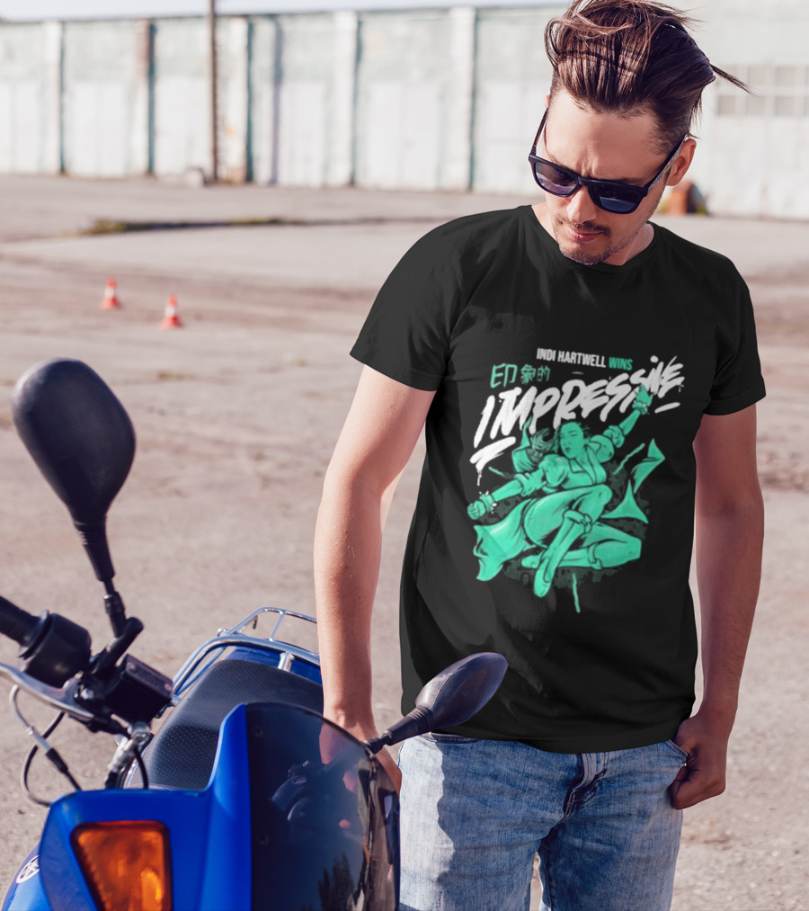 Indi Hartwell Wins Impressive T-Shirt