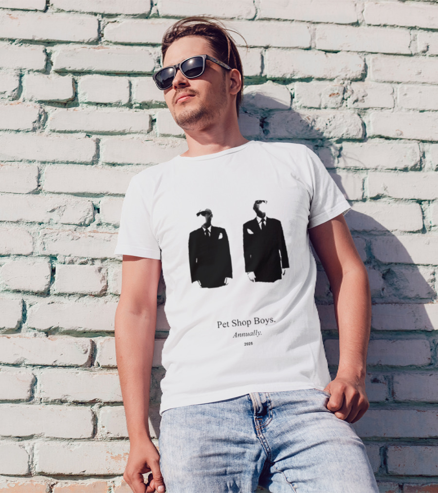 Pet Shop Boys Annually 2025 Black Suit T-Shirt