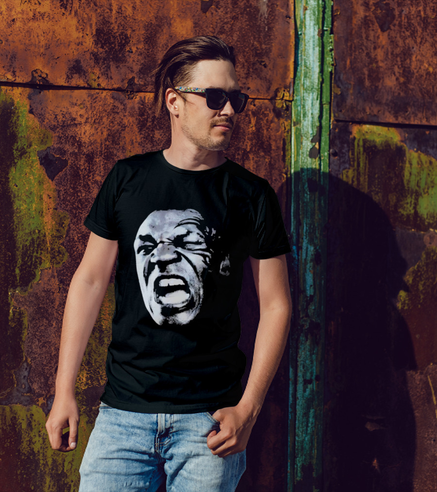 Lean And Mean Mike Tyson Expression Face T-Shirt