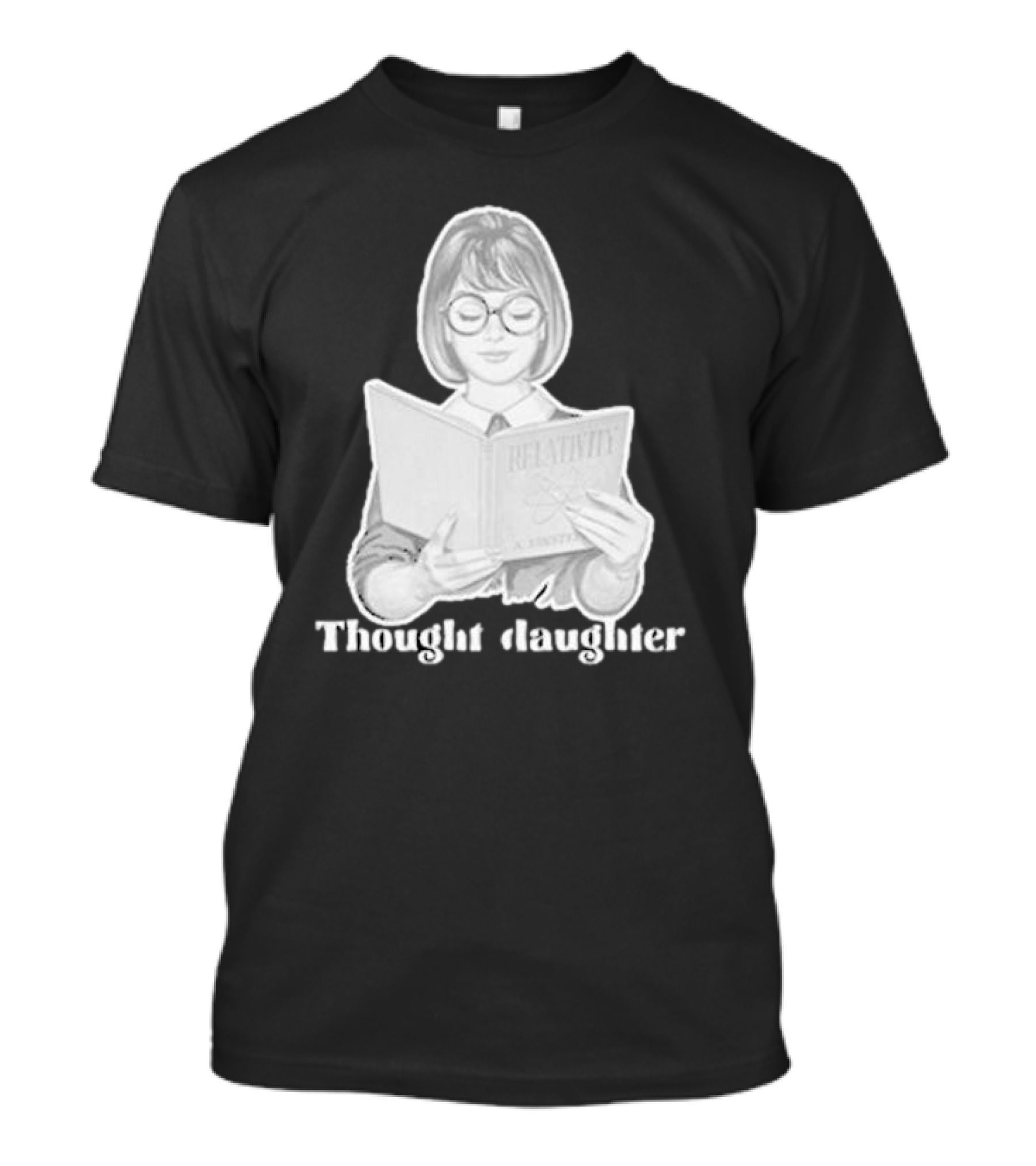Relativity Thought Daughter Einstein Book Reader T-Shirt