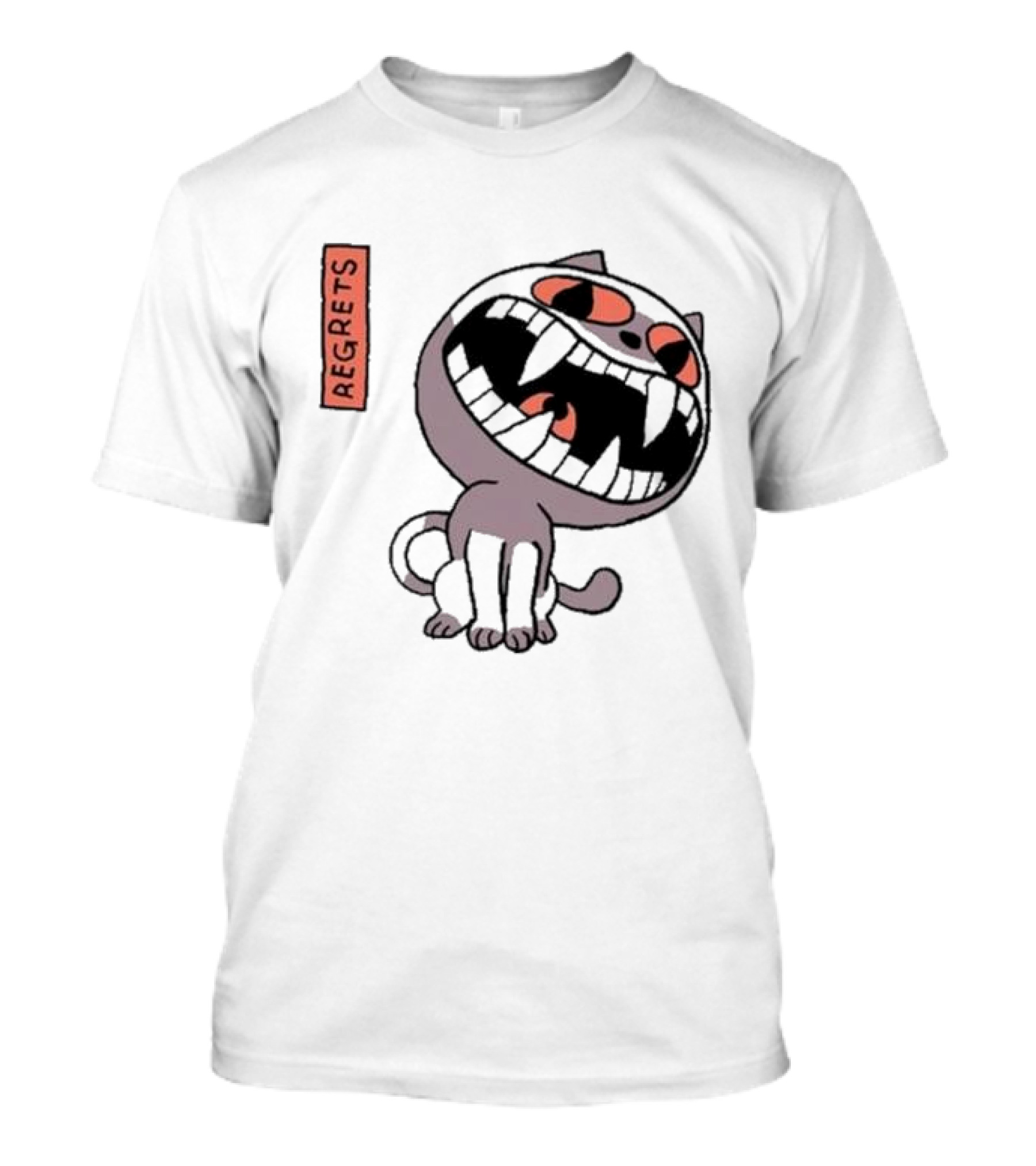 Off Herald Of Regrets Cartoon Cat Image T-Shirt