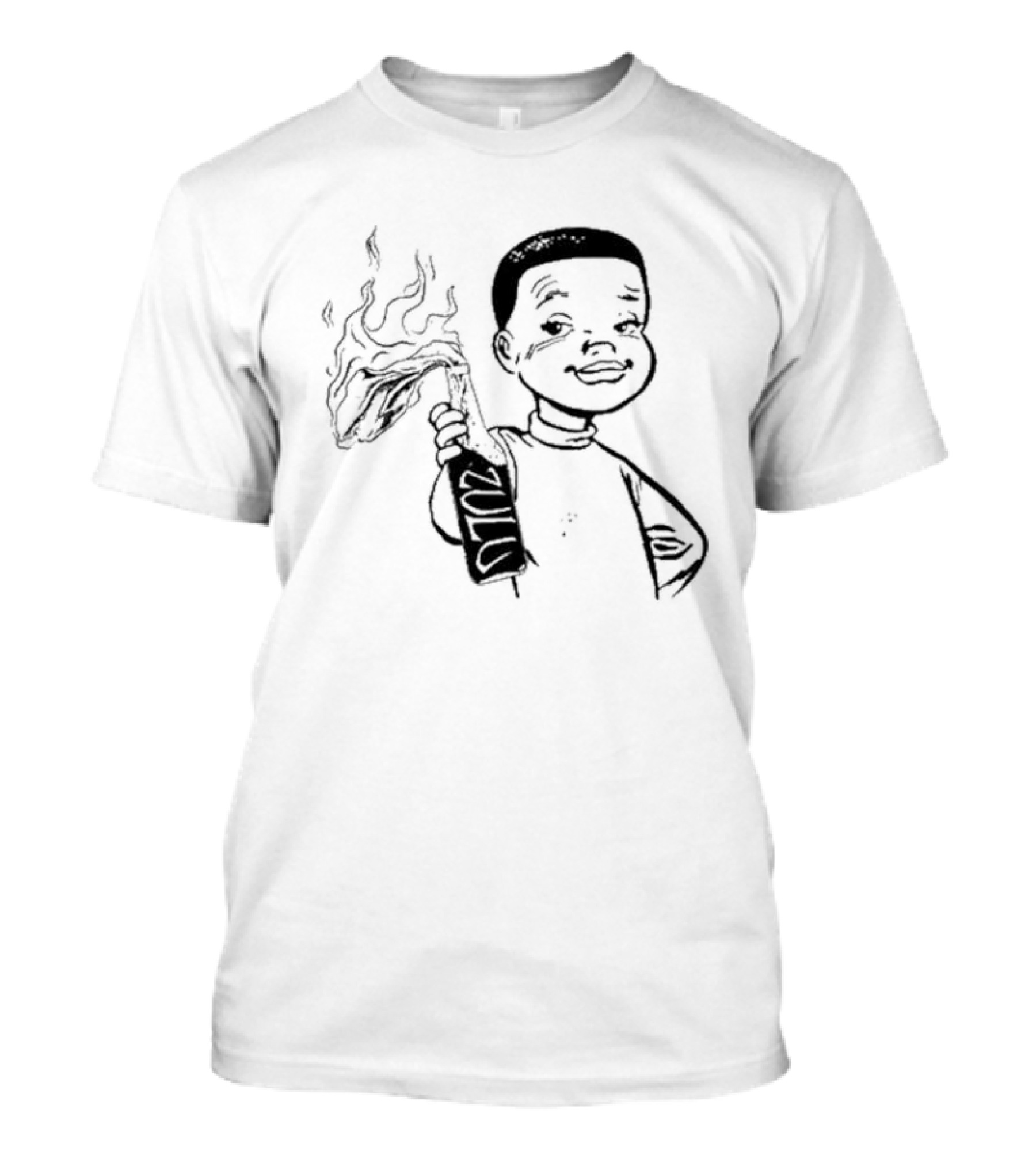 Zulu One Way Or Another Flame Bottle Cartoon T-Shirt
