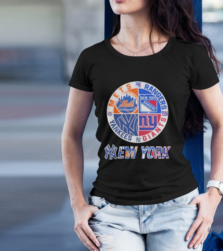 Mets Rangers Giants Yankees New York T-Shirt