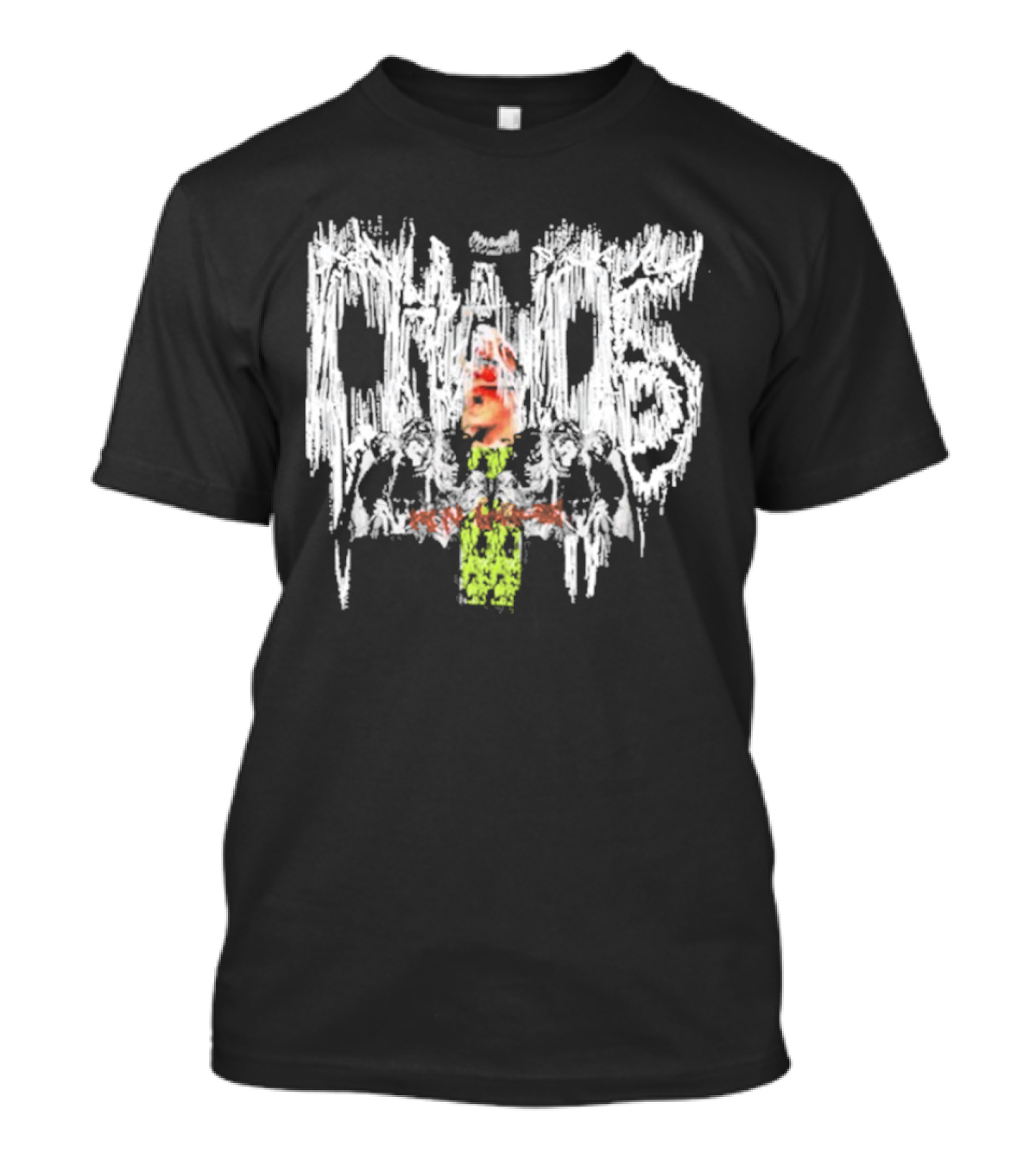 Ken Carson Chaos Headsplit Distorted Graphics T-Shirt