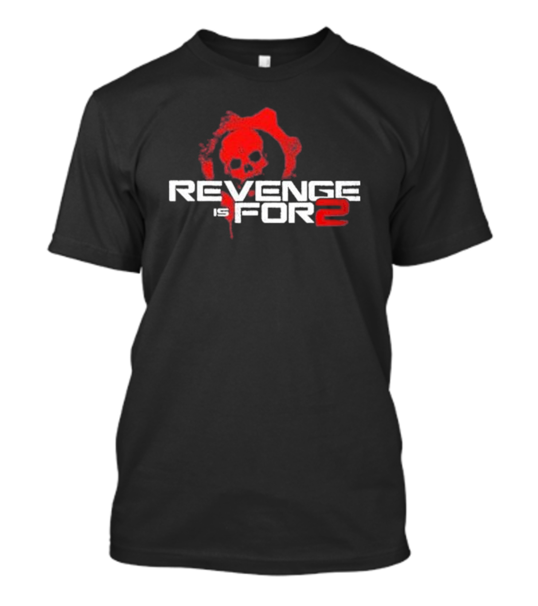 Revenge Is For 2 Gear Skull T-Shirt