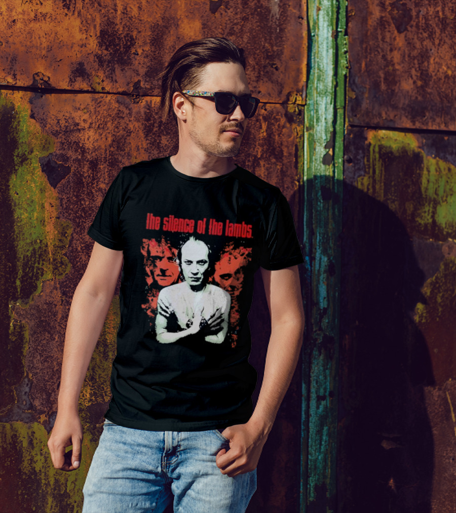 The Silence Of The Lambs Red Faces White Figure T-Shirt