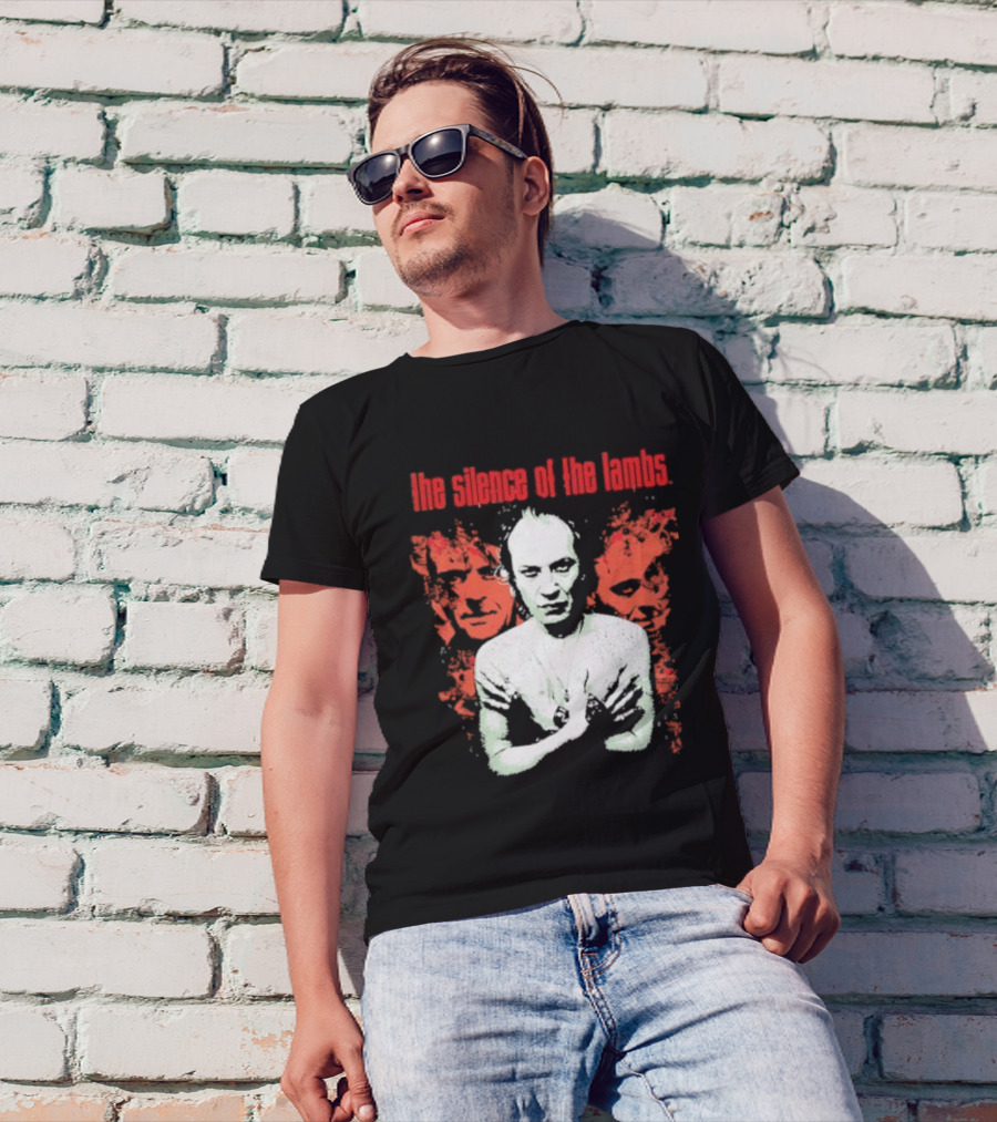 The Silence Of The Lambs Red Faces White Figure T-Shirt