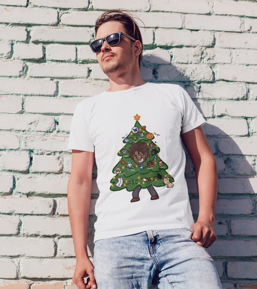 The Great Christmas Tree With Utc Audio Icons And Character Ornaments T-Shirt