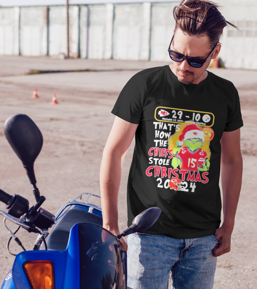 Chiefs 29-10 Steelers December 25 2024 That's How The Chiefs Stole Christmas T-Shirt