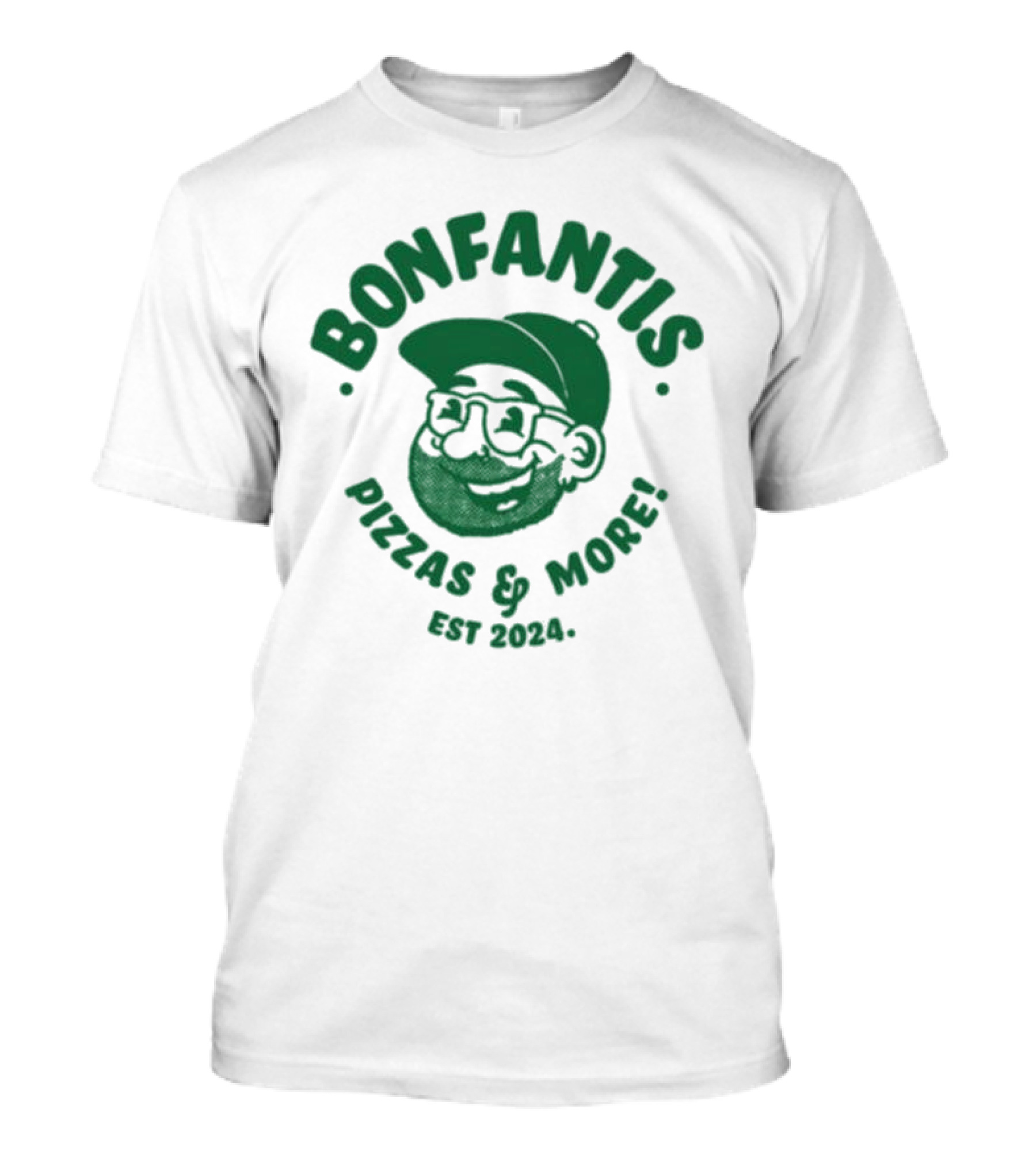 Bonfantis Pizzas And More Est 2024 Retro Chef T-Shirt