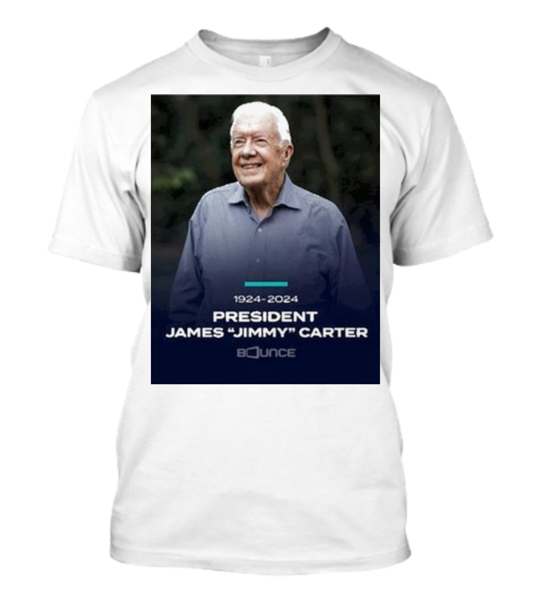 1924-2024 President James Jimmy Carter Bounce T-Shirt