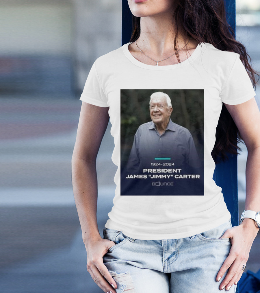 1924-2024 President James Jimmy Carter Bounce T-Shirt