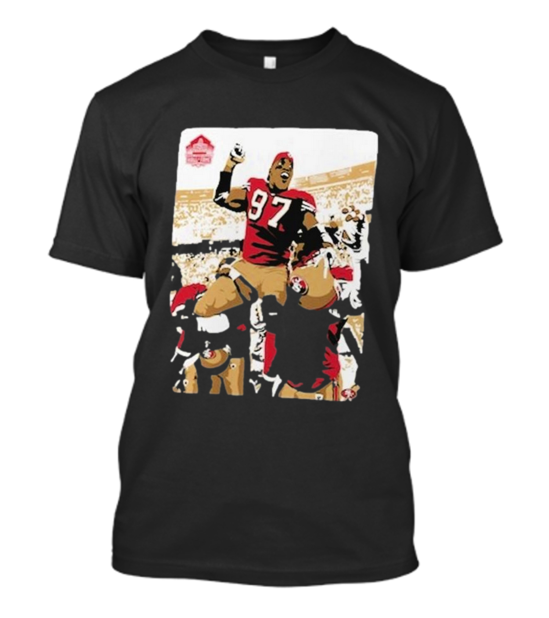 Bryant Young San Francisco 49ers Hall Of Fame Celebration 97 T-Shirt