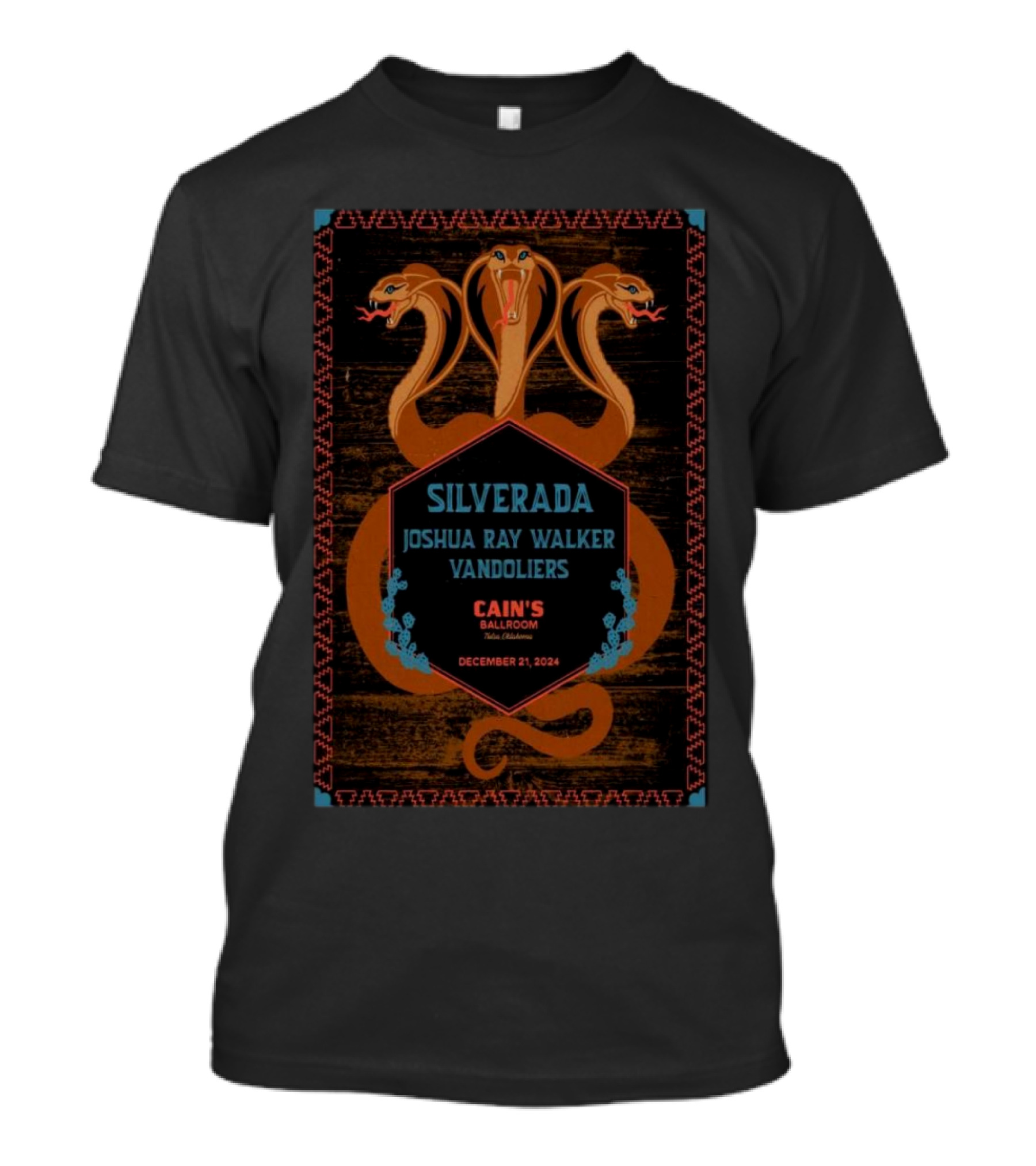 Silverada Joshua Ray Walker Vandoliers Cain's Ballroom Dec 21 2024 Tulsa OK T-Shirt