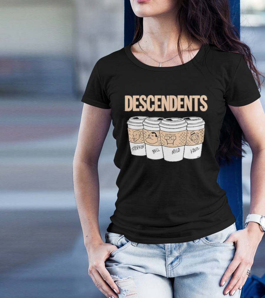 DESCENDENTS World Tour European 2024 Milo Coffee Cup Stephen Bill Karl T-Shirt