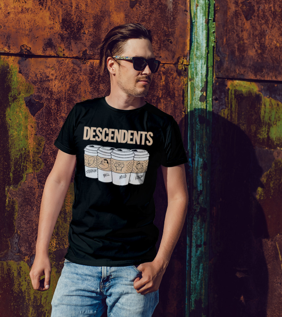 DESCENDENTS World Tour European 2024 Milo Coffee Cup Stephen Bill Karl T-Shirt