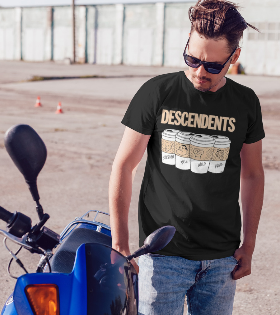 DESCENDENTS World Tour European 2024 Milo Coffee Cup Stephen Bill Karl T-Shirt