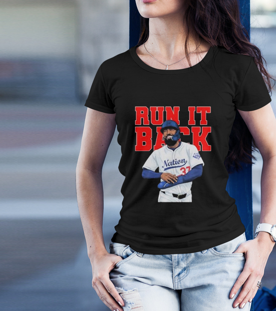 Dodgers Nation Run It Back Baseball Player 37 T-Shirt